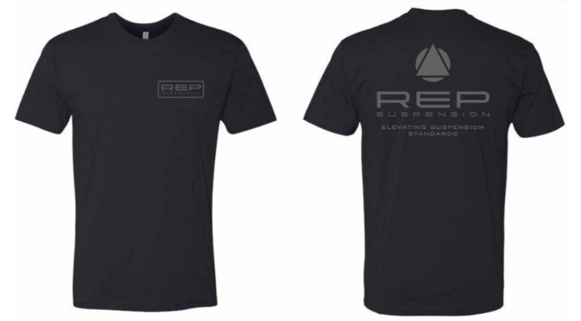 REP T-Shirt Black/ Grey "Elevating Suspension Standards"