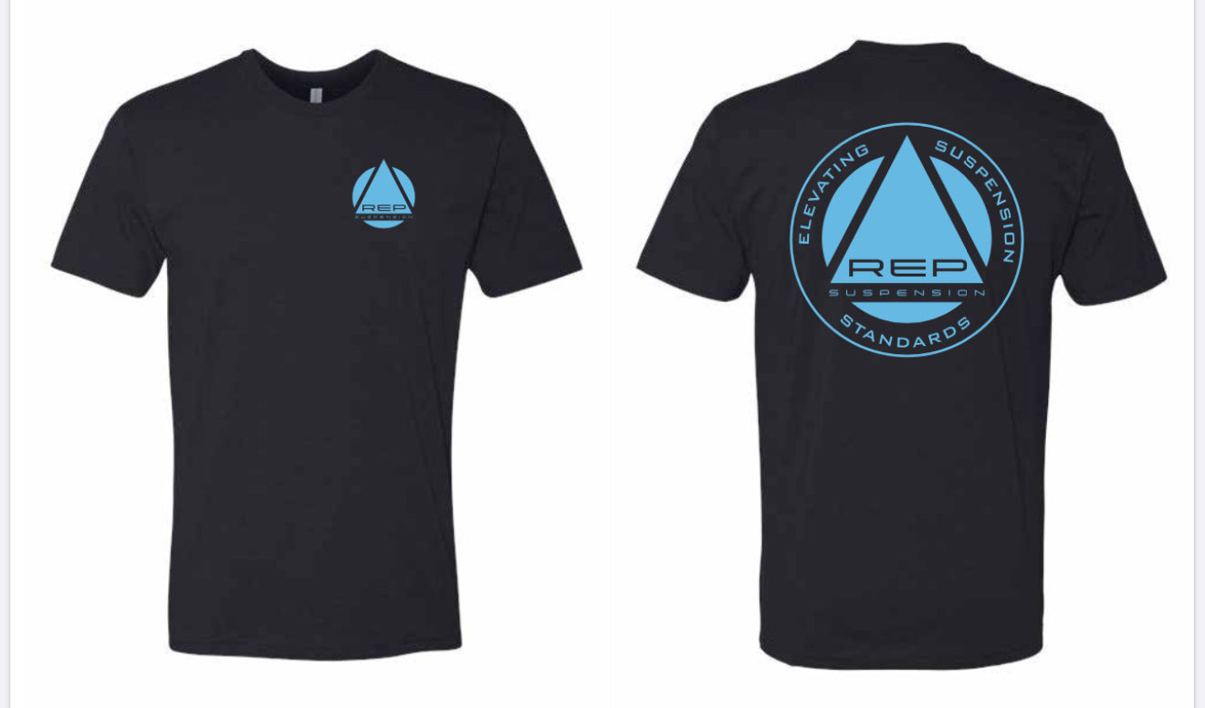 REP T-Shirt "Elevating Suspension Standards" Blue